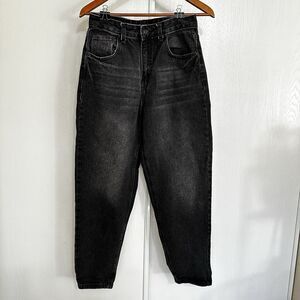 BLUE SAVVY Tapered Womens Jeans Sz 5/27 Gray High Rise Relaxed Y2k